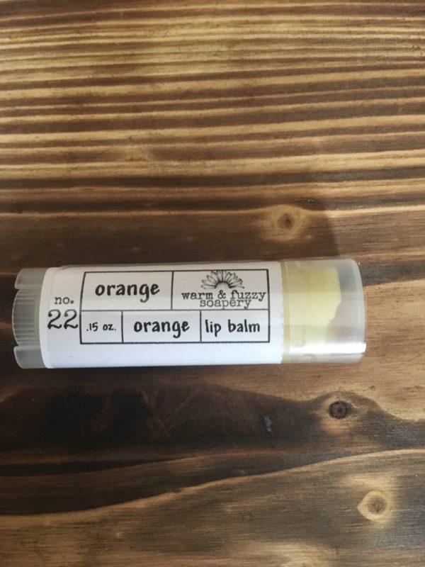 orange lip balm