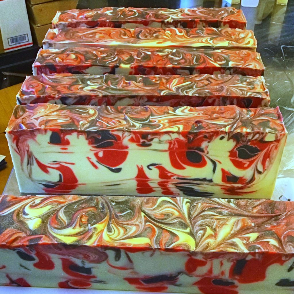 peppermint twist loaf of soap