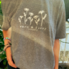 dark gray warm and fuzzy soapery tee shirt