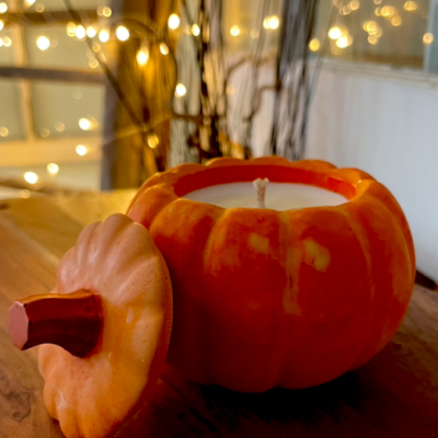 Pumpkin Shaped Candles