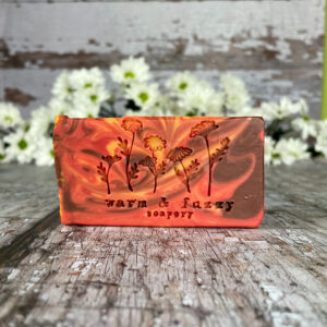 red and orange soap